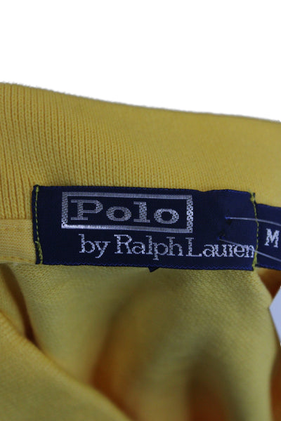 Polo Ralph Lauren Mens Collared Short Sleeve Polo Yellow Cotton Size M