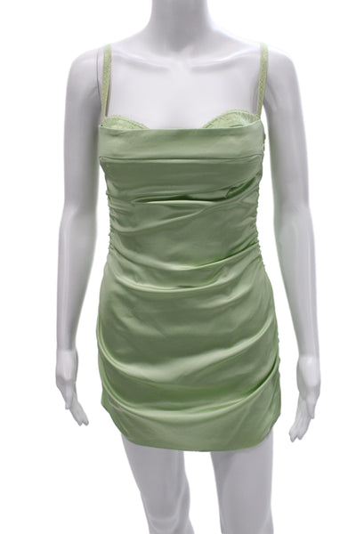 Guizio Womens Green Bodycon Mini Dress Size S
