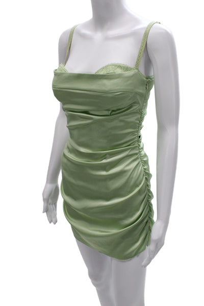 Guizio Womens Green Bodycon Mini Dress Size S