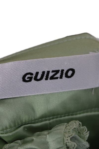 Guizio Womens Green Bodycon Mini Dress Size S