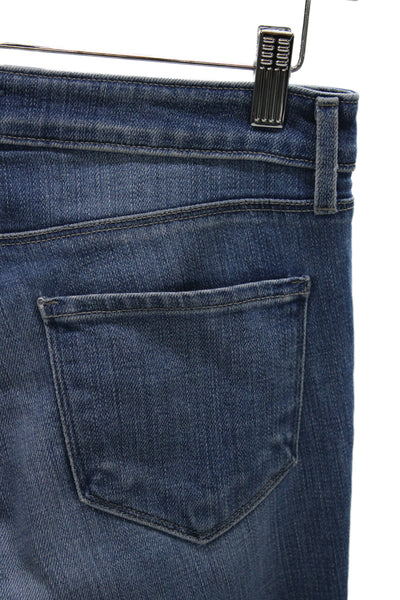 L'Agence Women Ankle Straight High Waist Blue Jeans Size 27