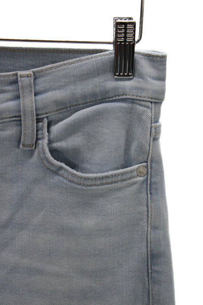 Frame Womens Cropped Wide Leg High Waist Jeans Light Blue Size 27