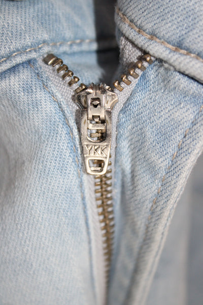 Frame Womens Cropped Wide Leg High Waist Jeans Light Blue Size 27