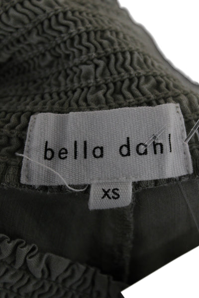 Bella Dahl Women Cropped Bohemian Gray Tencel Lyocell Pants Size XS