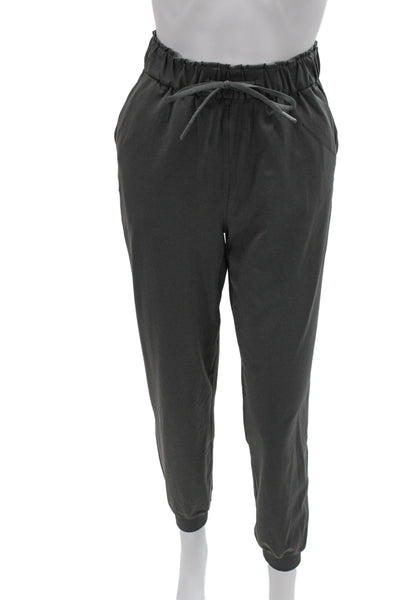 Lululemon Unisex Dark Gray Jogger Sweatpants Drawstring Size 6