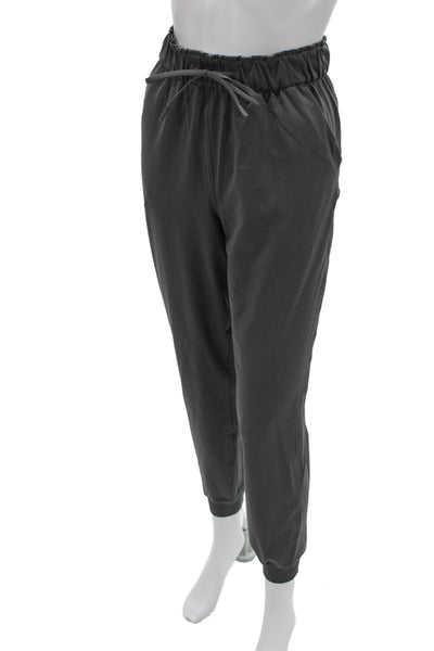 Lululemon Unisex Dark Gray Jogger Sweatpants Drawstring Size 6