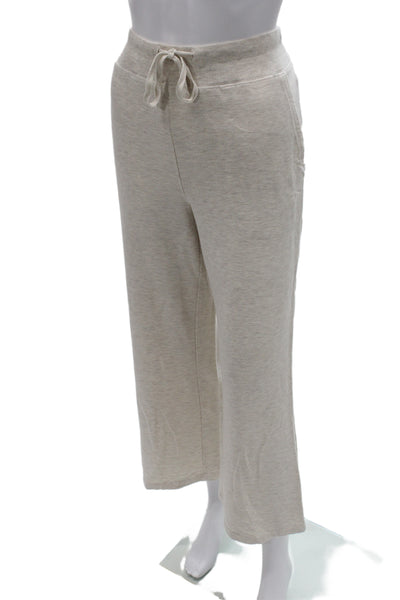 Z Supply Women Sweatpants Beige Drawstring Modal Spandex Inseam 24 Size M