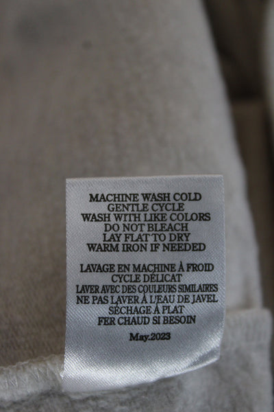 Z Supply Women Sweatpants Beige Drawstring Modal Spandex Inseam 24 Size M