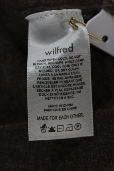 Wilfred Women Cropped Tank Brown Solid Size M