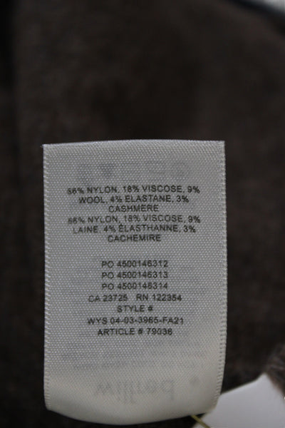 Wilfred Women Cropped Tank Brown Solid Size M
