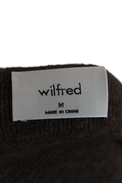 Wilfred Women Cropped Tank Brown Solid Size M