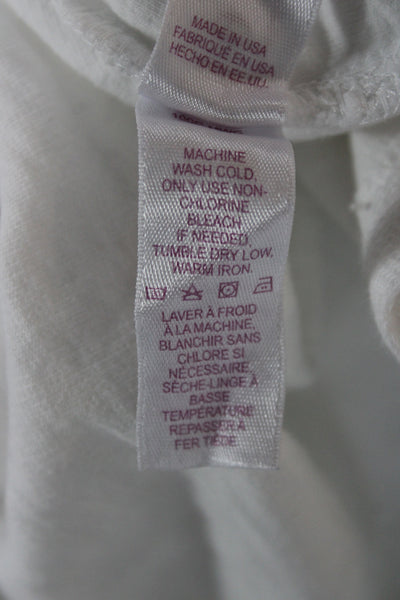 Velvet by Graham & Spencer Mens Short Sleeve White Cotton T-Shirt Size L