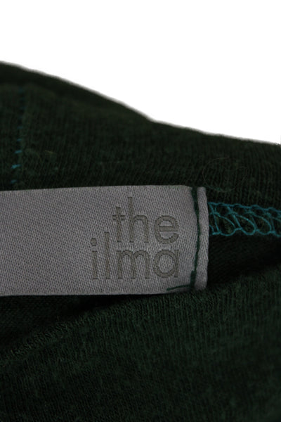 Theilma Unisex Green Turtleneck Long Sleeve Pullover Sweater Size One Size