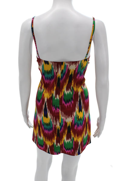 Alice + Olivia Womens Multicolor Slip Dress Sleeveless Size S