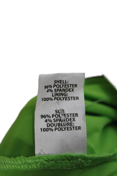 Ramy Brook Women Green Blouson Mini Dress Sleeveless Cotton Drawstring Size XS