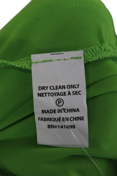 Ramy Brook Women Green Blouson Mini Dress Sleeveless Cotton Drawstring Size XS
