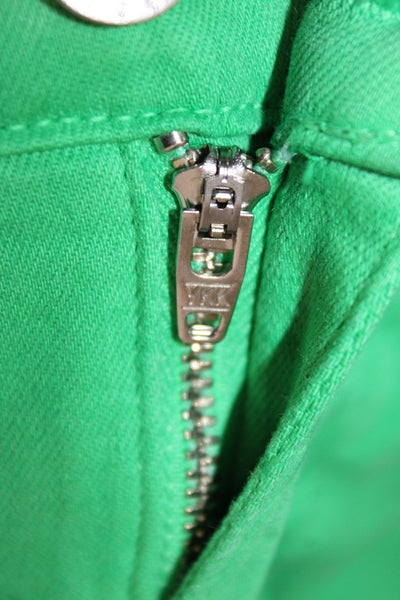 L'Agence Women Ankle Cropped High Rise Green Pants Size 26