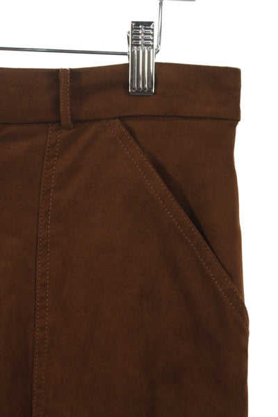 Ramy Brook Women Dress Pants Brown Hook Eye Polyester Size 10