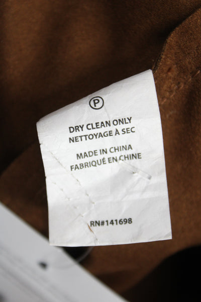 Ramy Brook Women Dress Pants Brown Hook Eye Polyester Size 10