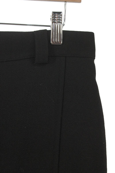 See by Chloe Women Cropped Black Polyester Pants Button Closure Size 40