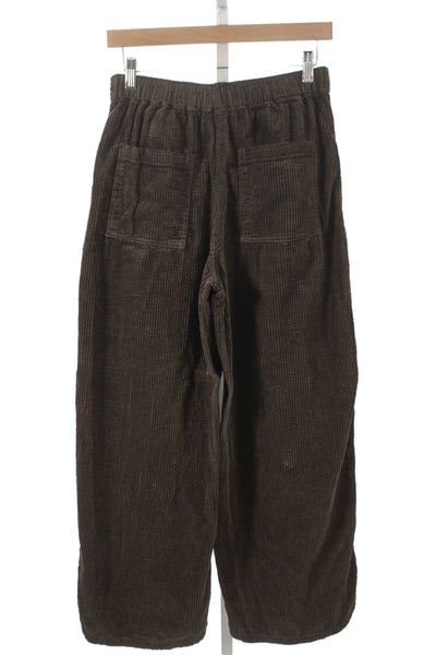 Zara Women Ankle Pants Brown Cotton Button Size XS