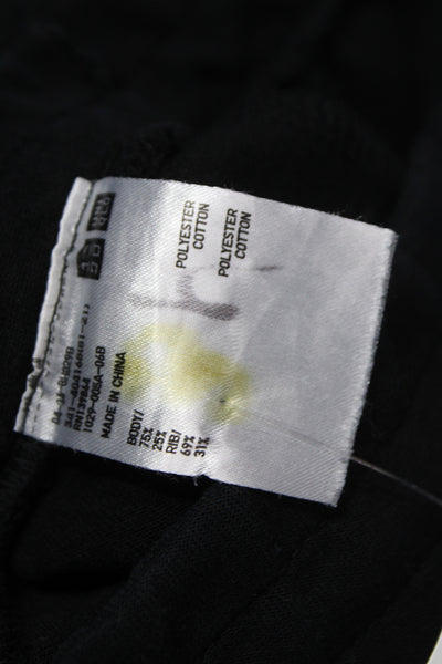 Uniqlo Mens Jogger Pants Black Polyester Pull On Size M