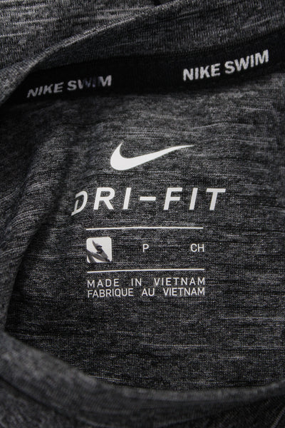 Nike Mens Gray Basic T-Shirt Polyester Crew Neck Short Sleeve Size S