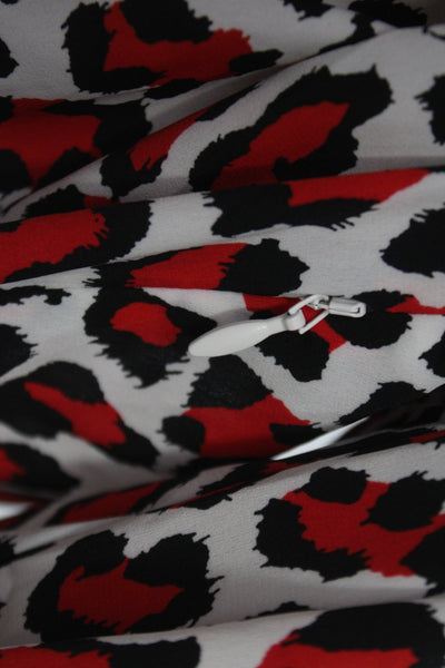 Robert Rodriguez Women Multicolor Animal Print Wrap Dress Mini Size 12