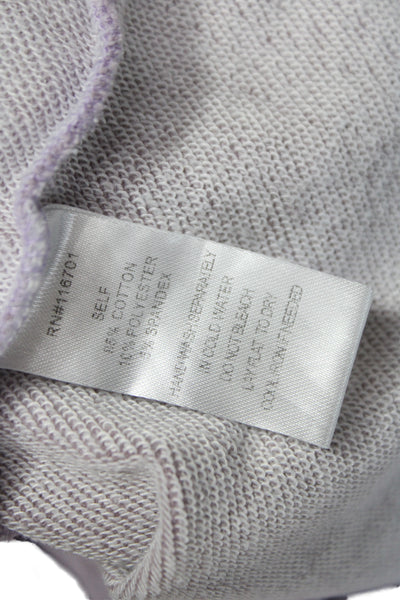 Karlie Women Basic Purple Tie Dye T-Shirt Short Sleeve Size S