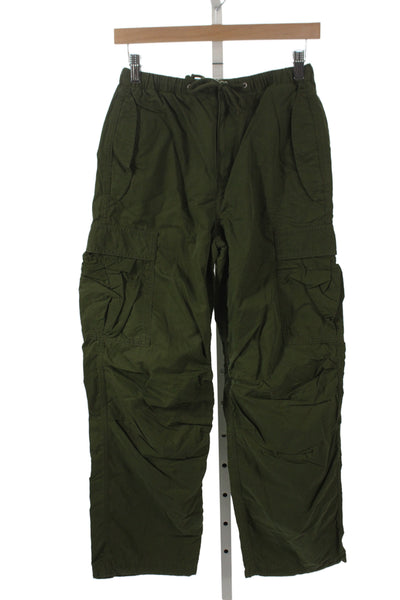 TNA Womens Cargo Pants Green Drawstring 70% Cotton 30% Nylon Size XS