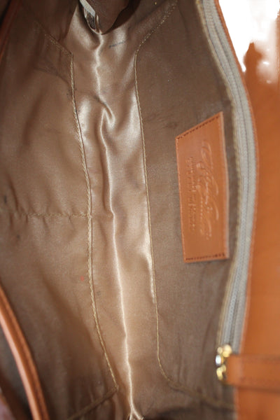 Stuart Weitzman Womens Printed Canvas Flap Small Clutch Handbag Orange