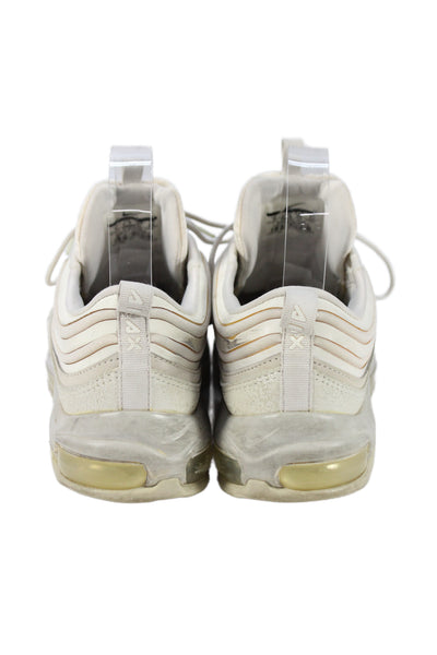 Nike Womens Air Max 97 Lace UP Triple White Colorway Sneakers Shoes Size 8
