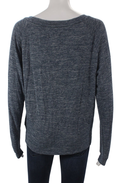 Ugg Women Blue Long Sleeve Basic T-Shirt Scoop Neck Size L