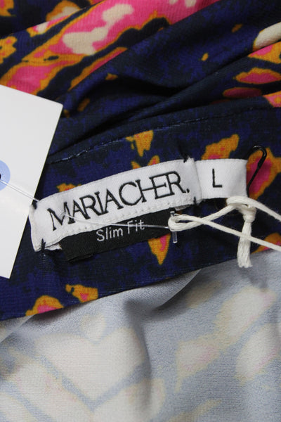 Mariacher Women Maxi Skirt Multicolor Geometric Bohemian Polyester Zip Size L
