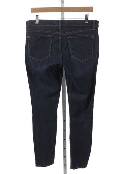 J Brand Womens Blue Skinny Jeans Mid Rise 27 Inseam Cotton Blend Size 31