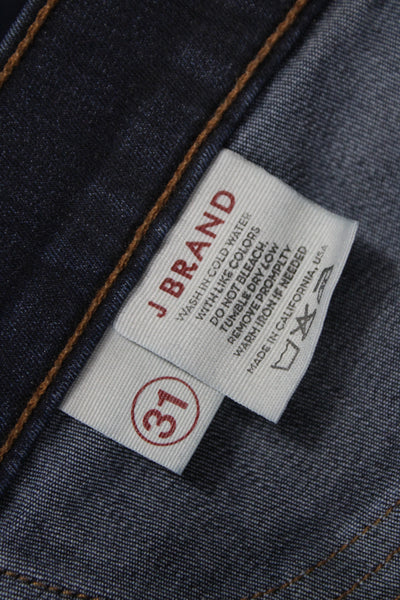 J Brand Womens Blue Skinny Jeans Mid Rise 27 Inseam Cotton Blend Size 31
