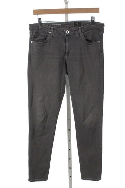 AG Womens Gray Ankle Jeans Mid Rise 27in Inseam Viscose Size 30