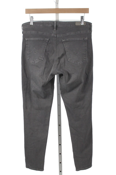 AG Womens Gray Ankle Jeans Mid Rise 27in Inseam Viscose Size 30