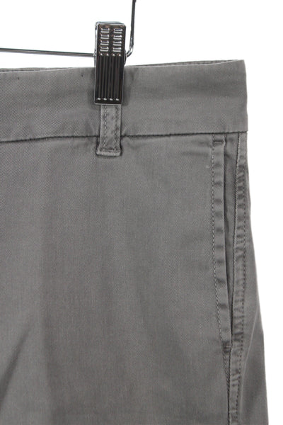 J Crew Womens Chino Shorts Gray Cotton Stretch Size 12