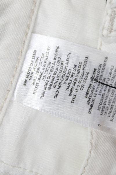 AG Women Skinny Jeans Gray Mid Rise Button 30in Size 31