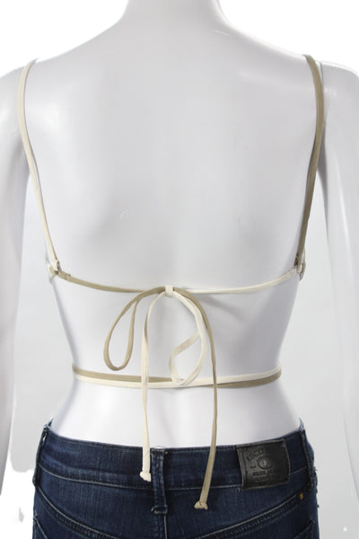 Bec & Bridge Women Beige Colorblock Square Neck Camisole Size 2