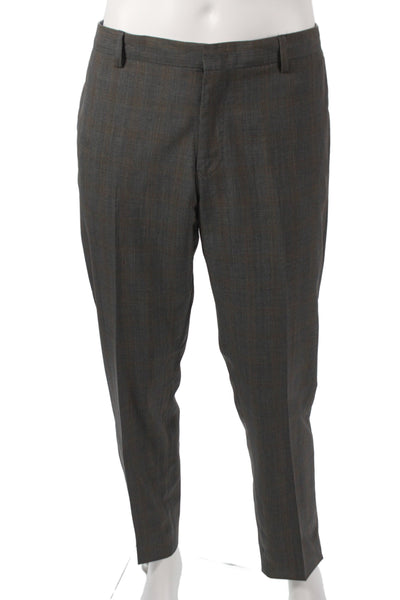 Paul Smith Mens 3 Piece Gray Wool Check Suit Formal Fall Size 44