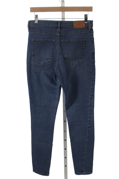 Everlane Women Skinny Jeans Blue High Rise Cotton Tall Inseam 28 Size 29