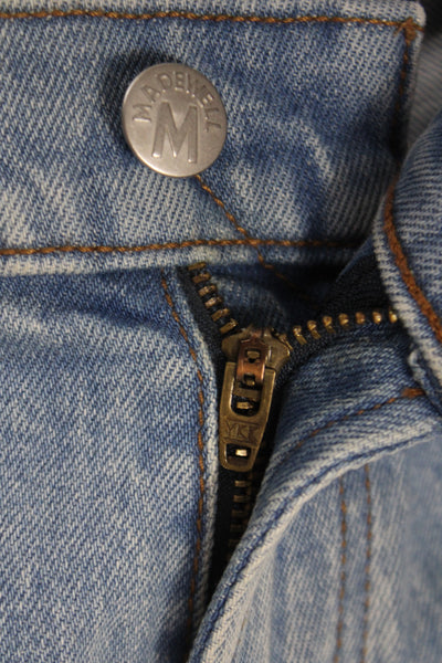 Madewell Mens Tapered High Rise Jeans Blue Button Closure Size 32