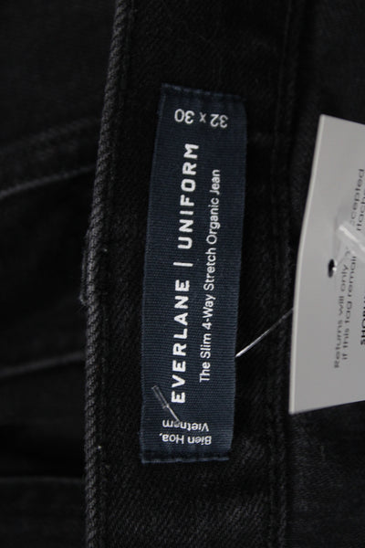 Everlane Mens Skinny Straight Black Jeans Size 32