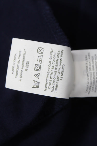 J Crew Women Sheath Dress Blue Cotton Knee Length Short Sleeve Zip Size 2 Tall