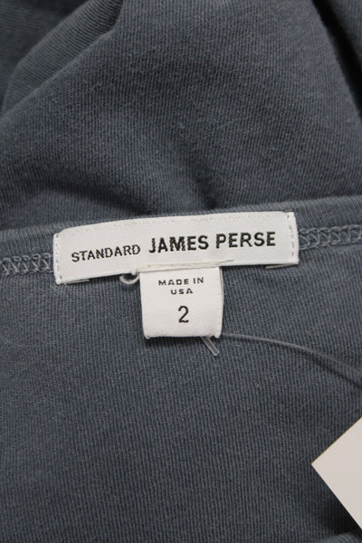 Standard James Perse Womens Bodycon Dress Dark Gray 3/4 Sleeve Size 2