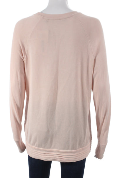 Athleta Women Long Sleeve Pullover Sweater Pink Size S