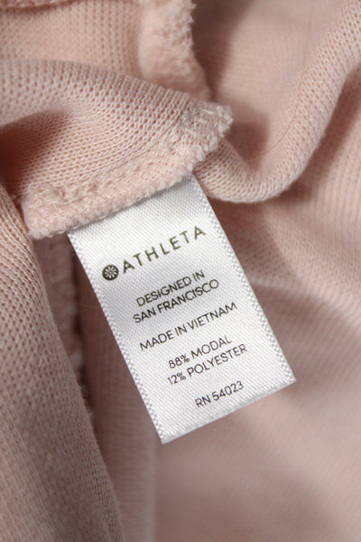Athleta Women Long Sleeve Pullover Sweater Pink Size S