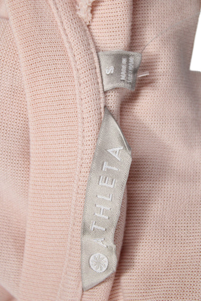 Athleta Women Long Sleeve Pullover Sweater Pink Size S